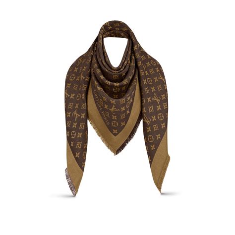 louis vuitton monogram denim shawl blue|louis vuitton brown monogram scarf.